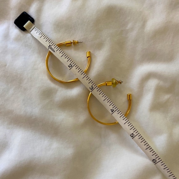 Gold Hoop Earrings - Picture 6 of 6